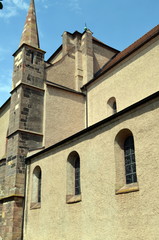 Fototapeta na wymiar Fassadenausschnitt des Stephansmünsters in Breisach