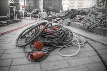preparation of a stage