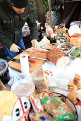 LONDON, UK - JANUARY 13 : Ice Sculpting Festival 2012
