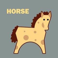 Farm animal horse simple