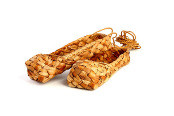 bast shoes isolated on white background