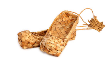 bast shoes isolated on white background