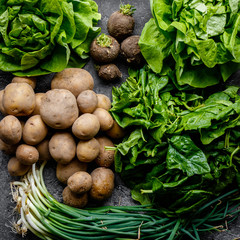 fresh homegrown vegetables