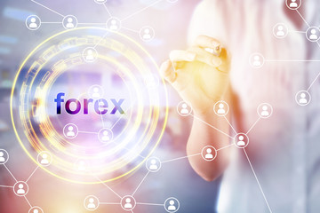 Forex trading technical analysis concept