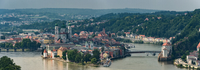 Dreiflüssestadt Passau Panorama