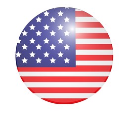 United States Flag Button