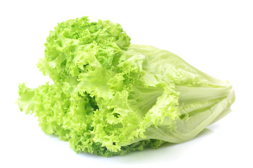 Fresh green lettuce salad leaves