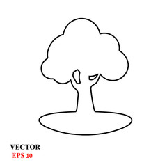 tree icon. vector illustration