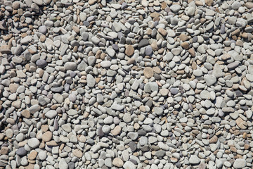 The beach of pebbles