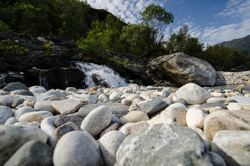 Naklejka na ściany i meble Little creek near Tromsø (Norway)
