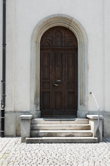 A church door