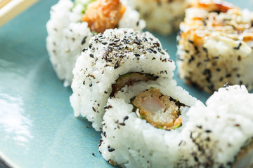 Fresh japanese sushi