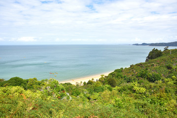Abel-Tasman-Nationalpark Wald und Strand am Meer