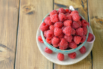 Fresh raspberries