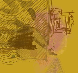 Abstract painting on canvas. Hand made art. Colorful texture. Modern artwork. Strokes of fat paint. Brushstrokes. Contemporary art. Artistic background image.