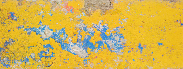 Yellow and blue grunge background