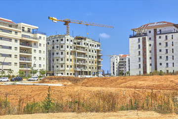 Construction of a residential area.
