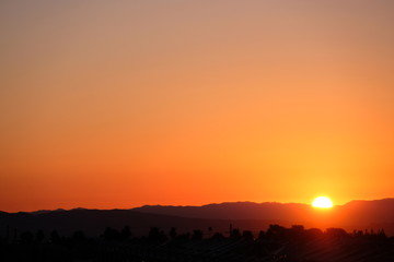 Amazing sunrise in Nevada