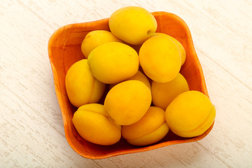 Ripe sweet apricots