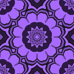 Seamless floral pattern with modern style ornament on color background. For wallpaper, cover book, fabric, scrapbooks.