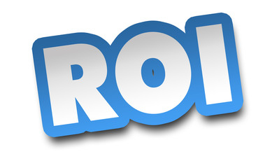 roi concept 3d illustration isolated