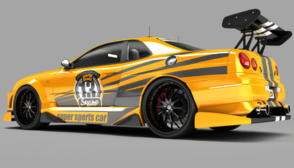 The sports car is a sedan coupe in exclusive racing performance and with an aerodynamic body kit. It is intended for ring competitions.