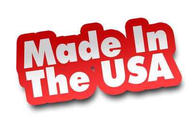 made in usa concept 3d illustration isolated