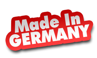 made in germany concept 3d illustration isolated