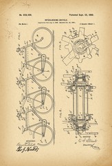 1900 Patent Velocipede Bicycle archive history invention 