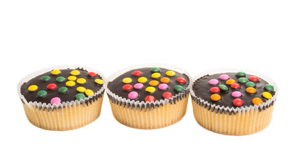 festive muffin isolated