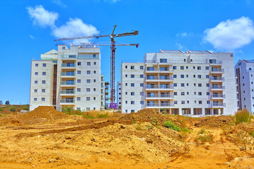 Construction of a residential area.