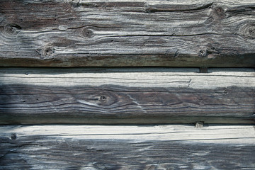 Naklejka premium Vintage wood background. Rich wood grain texture of planks.
