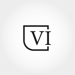 Initial Letter VI Logo Template Design