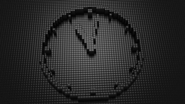 Boxes Formed A Clock
