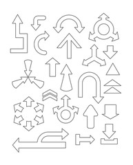 arrows icon set