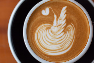 Backgrounds of Latte coffee.