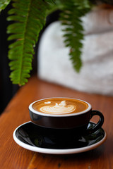 Backgrounds of Latte coffee.