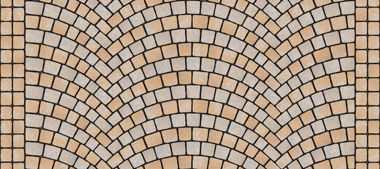Road curved cobblestone texture 163