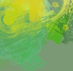 Abstract painting on canvas. Hand made art. Colorful texture. Modern artwork. Strokes of fat paint. Brushstrokes. Contemporary art. Artistic background image.