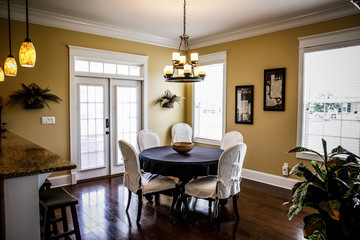 Modern Warm Traditional Dining Room