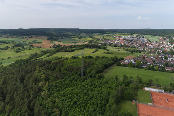 Fototapeta na wymiar Luftbild Renningen in Baden Württemberg