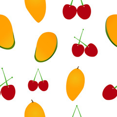 mango fruit images for colouring, chery fruit images for colouring