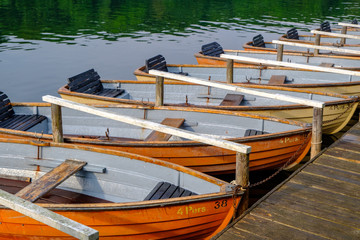 Moored Rowboats