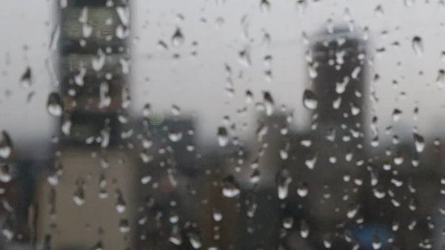 Rack focus in a rainy day in Bogota, Colombia.