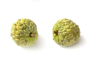 Fototapeta premium custard apple on white background