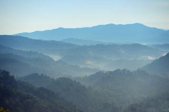 Fototapeta Smoky Mountains at Daybreak