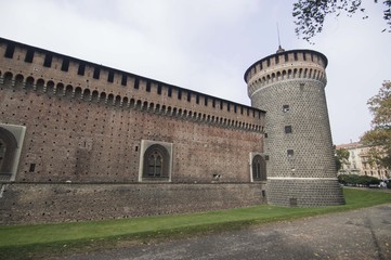 Fototapeta na wymiar Sforza Castle