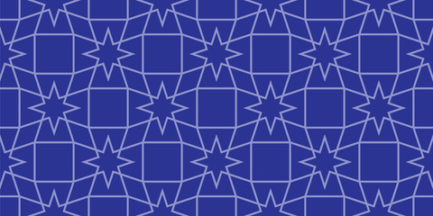Seamless geometric pattern with stars, seamless trellis pattern, seamless grid, textured background
