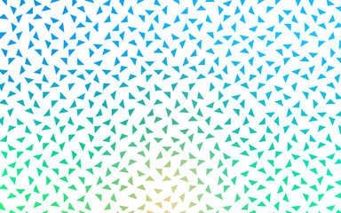 Light Blue, Green vector abstract geometric background consisting of colored triangles.