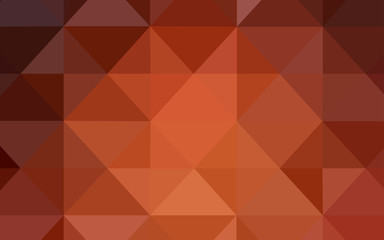 Light Orange vector polygonal background.